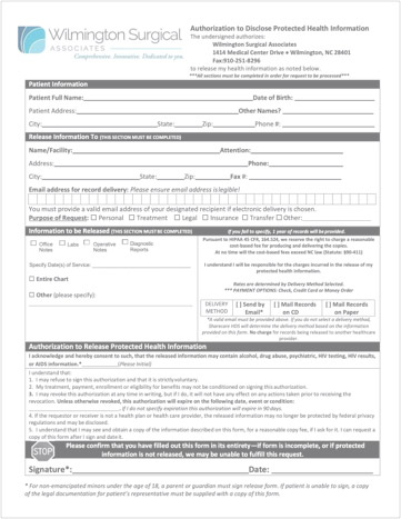 Release form